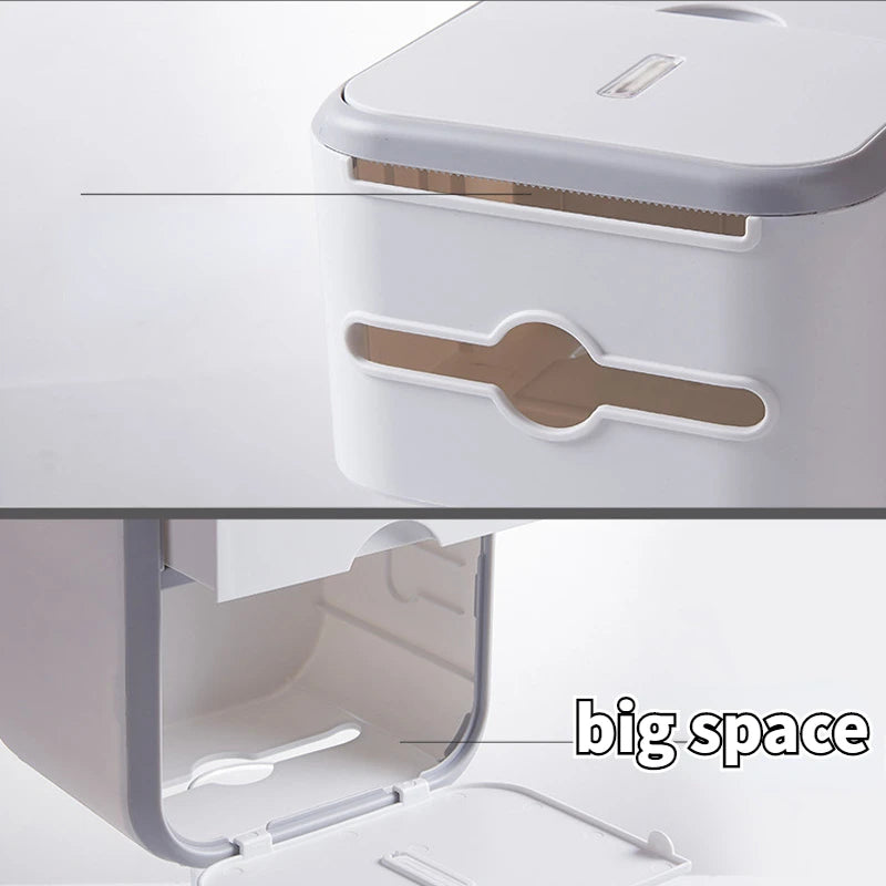 Storage Box Toilet Paper Organizer Waterproof
