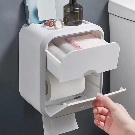 Storage Box Toilet Paper Organizer Waterproof