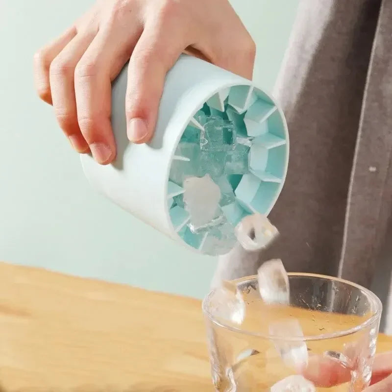 Silicone Ice Cube Mold Round Ice Bucket Summer Homemade DIY