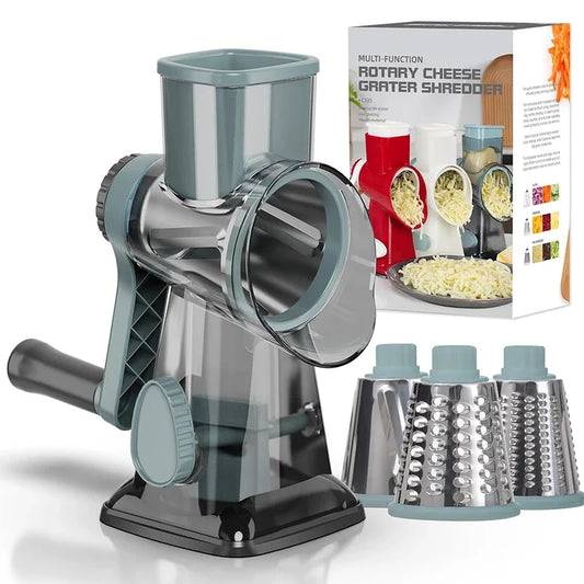 3-in-1 Rotary Cheese/Vegetable Grater & Nut Grinder