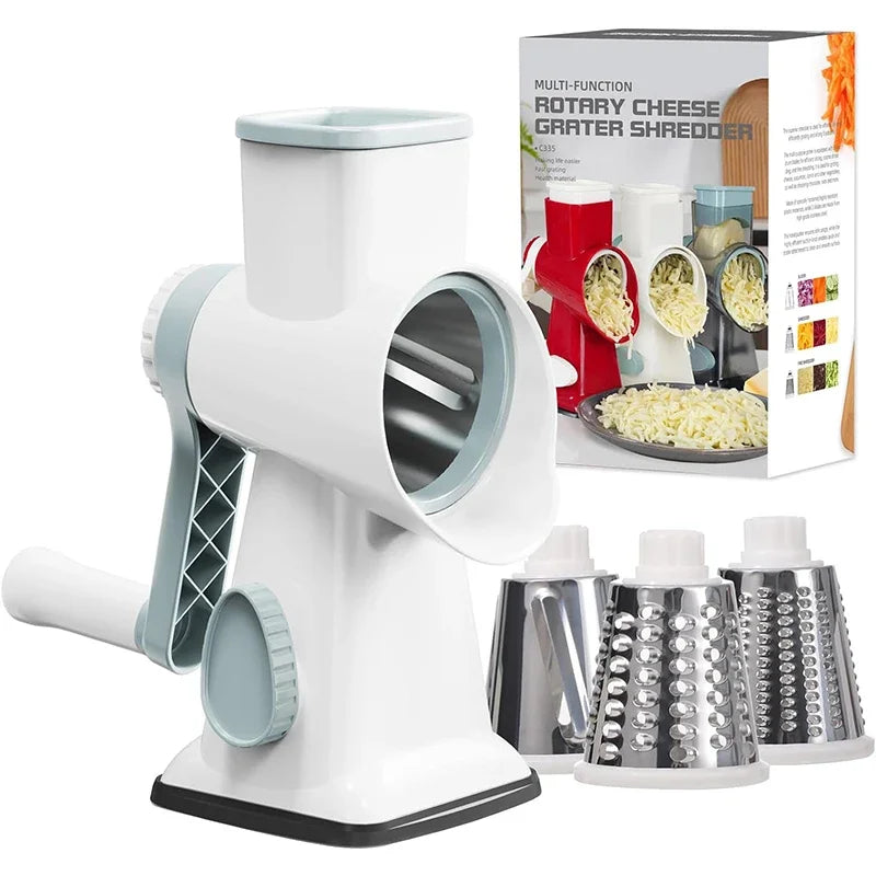 3-in-1 Rotary Cheese/Vegetable Grater & Nut Grinder