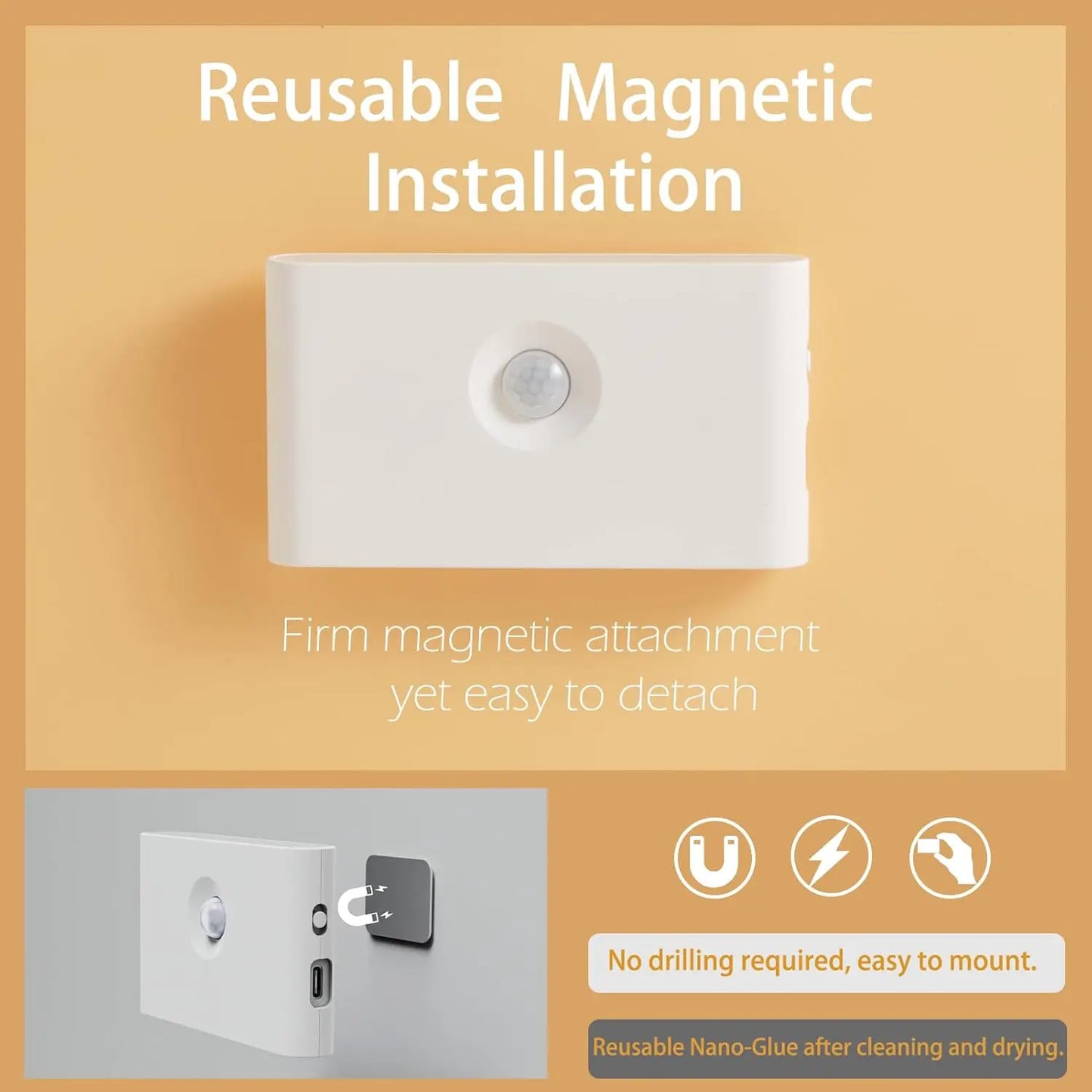 LED Induction Night Light Human Body Infrared Closet Light