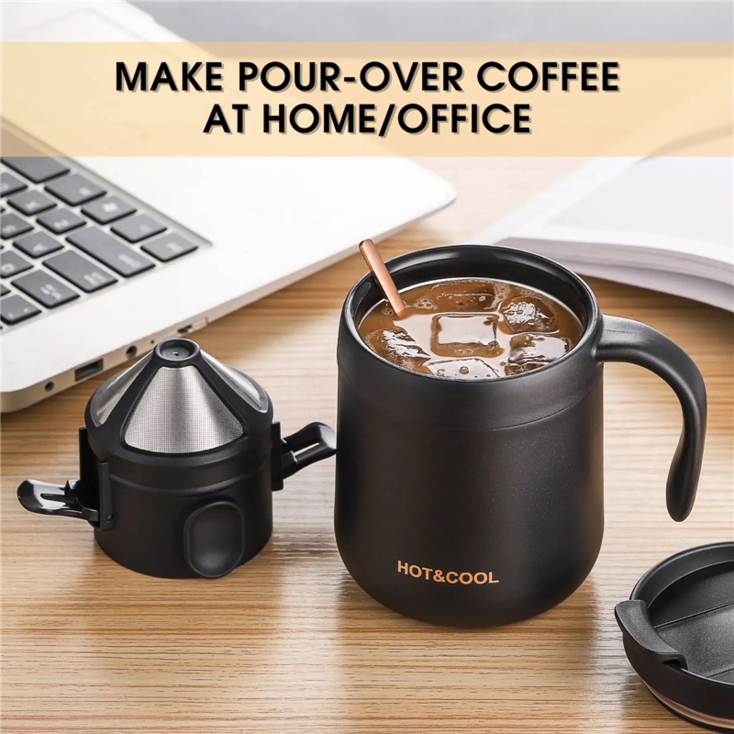 Stainless Steel Portable Coffee Filter Drip Coffee Tea Holder Reusable Mug Coffee Dripper Tea Cup Set Coffee Pot Coffeeware