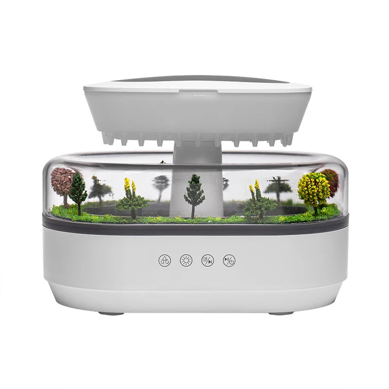 Aroma Humidifier Raindrop Air Humidifier Colorful Light White Noise