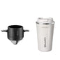 Stainless Steel Portable Coffee Filter Drip Coffee Tea Holder Reusable Mug Coffee Dripper Tea Cup Set Coffee Pot Coffeeware