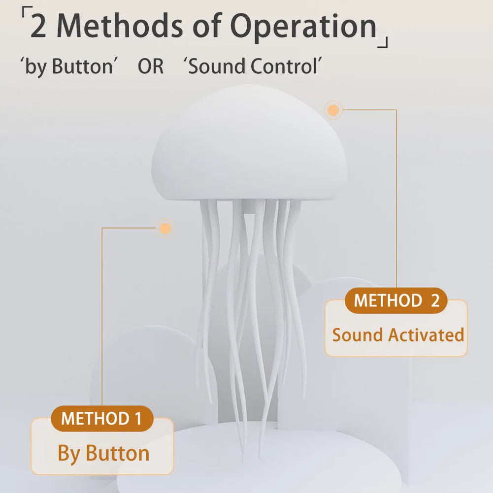Jellyfish Night Light with Dancing Legs Jellyfish Table Lamp