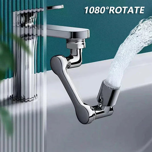 Rotatable Extension Faucet Sprayer Head 2 Spray Modes Universal Bathroom Tap Extend Adapter Aerator