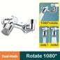 Rotatable Extension Faucet Sprayer Head 2 Spray Modes Universal Bathroom Tap Extend Adapter Aerator