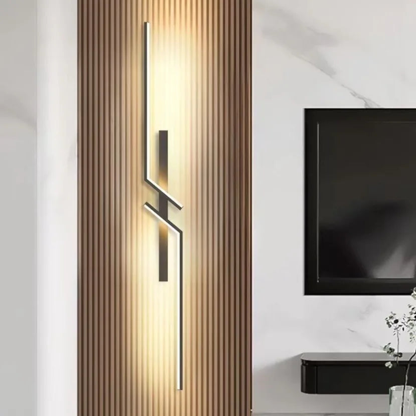 Long Strip LED Wall Lamp Modern Remote Control