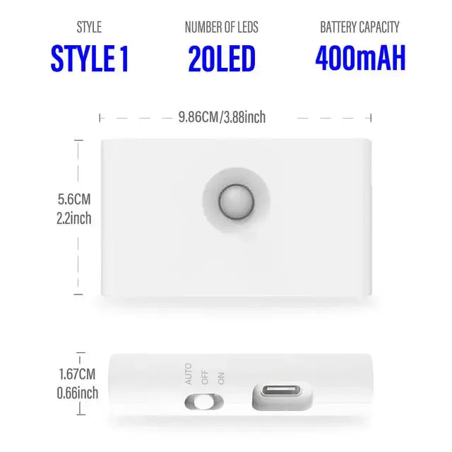 LED Induction Night Light Human Body Infrared Closet Light