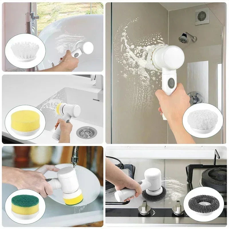 Electric Spin Scrubber 5 in 1