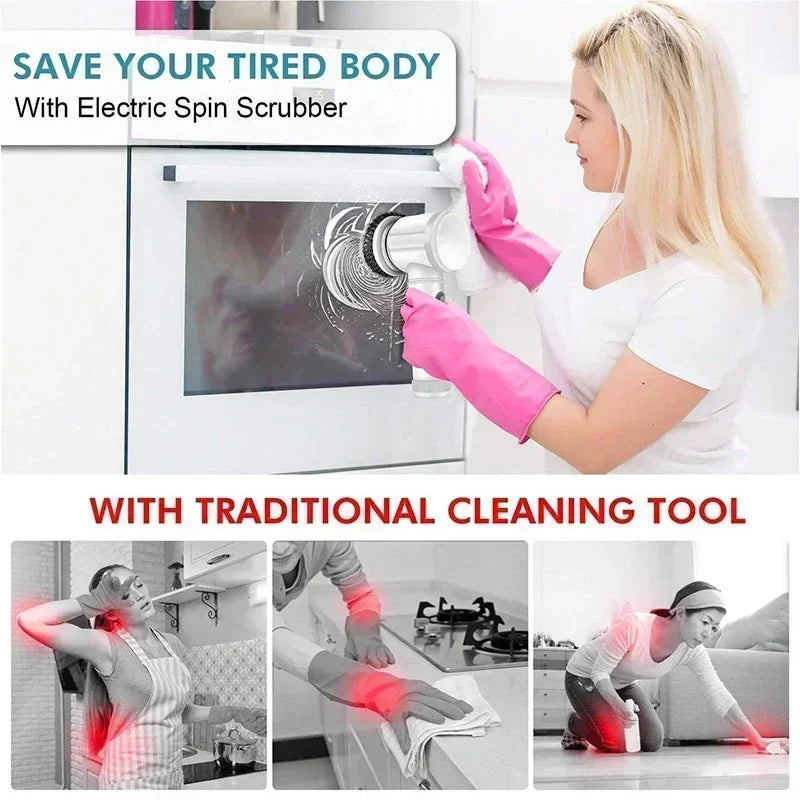 Electric Spin Scrubber 5 in 1