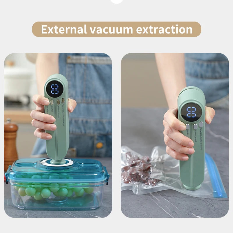 Charging Mini Wireless Fully Automatic Vacuum Sealing Machine Household
