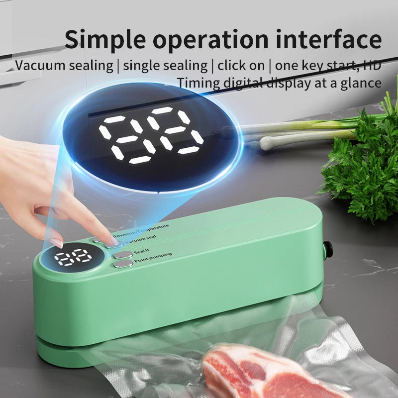 Charging Mini Wireless Fully Automatic Vacuum Sealing Machine Household